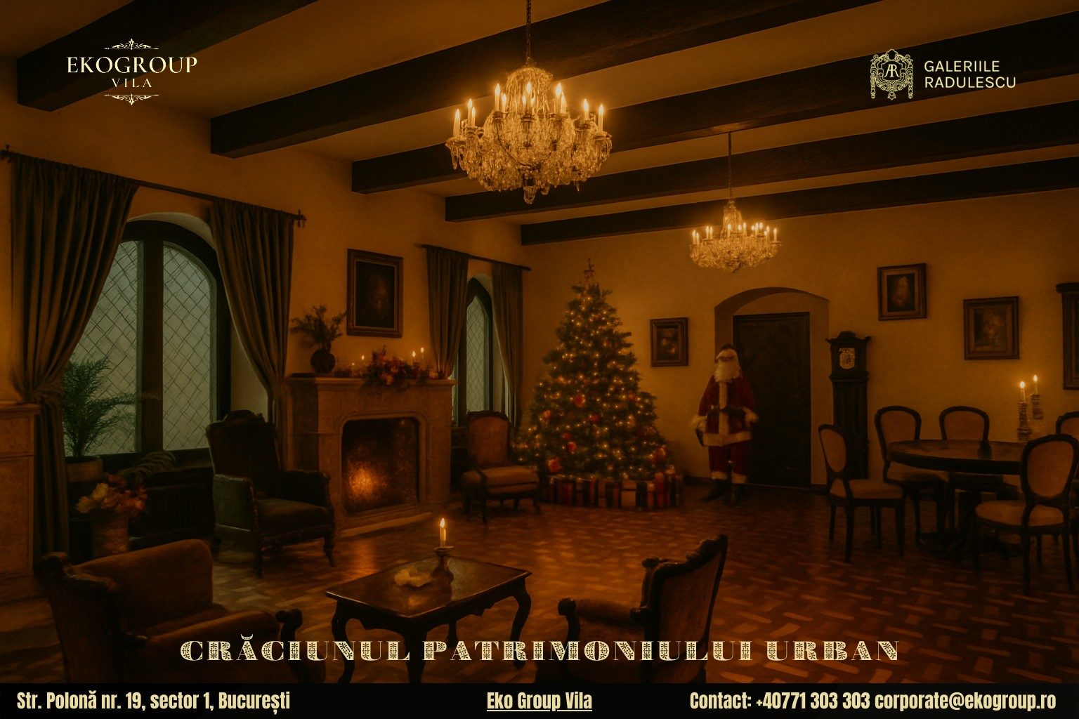 Evenimente de Crăciun București: Magia Crăciunului anilor ’30 la Eko Group Vila, o experiență unică în Capitală 8 Evenimente de Crăciun București: Magia Crăciunului anilor ’30 la Eko Group Vila, o experiență unică în Capitală