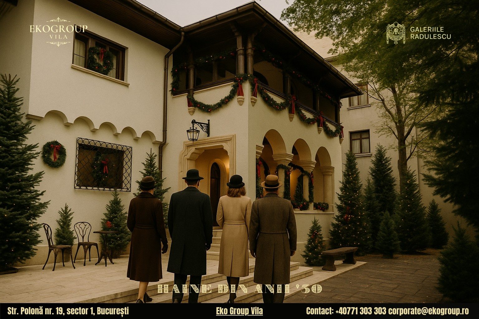 Haine de Crăciun din epoca interbelică, readuse la viață într-o expoziție unică la Eko Group Vila 5 Haine de Crăciun din epoca interbelică, readuse la viață într-o expoziție unică la Eko Group Vila